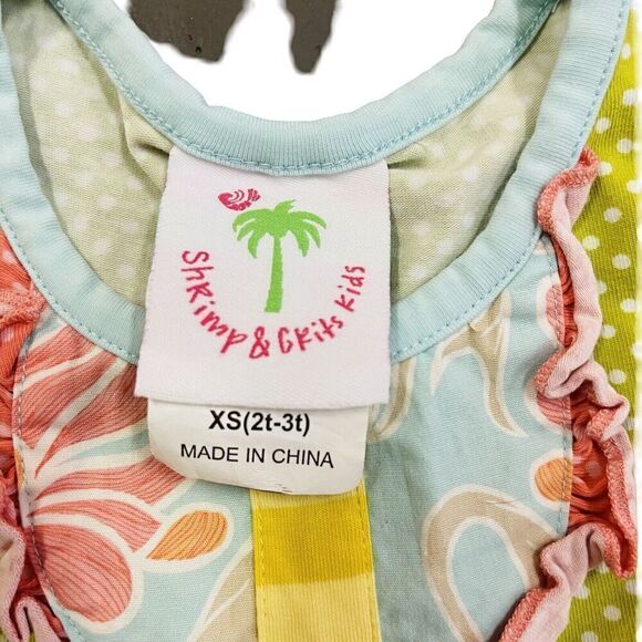 Shrimp & Grits Kids Girls Size 2T 3T sleeveless Summer Dress - Picture 5 of 7